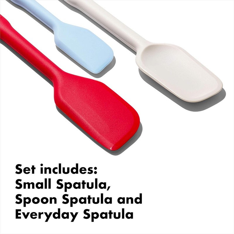 OXO Good Grips - Juego de espátulas de silicona (3