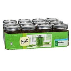 Ball 66000 1 Pint Wide Mouth Can Or Freeze Canning Jars 12 Count Case