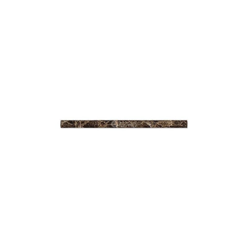 Emperador Dark Spanish Marble 3/4 X 12 Bullnose Liner, Polished
