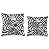 Zebra Animal Print Black and White African Safari Zookeeper Throw