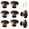 M MIMHOOY 8 Pack Cabinet Knobs Red Bronze Knobs for