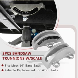 2-Pack Bandsaw Trunnions with Scale, Fit For 14" Standard Bandsaws, Replace Trunnions 426-02-0-950-0002, 426-02-395-0005, LBS-60, JWBS-14, 100042