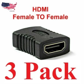 Unbranded 3X HDMI Female to Female Coupler Connector Extender Adapter Cable HDTV 1080P 4K