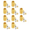 Vecys 10 PCS SMA Connectors SMA Male Right Angle Crimp