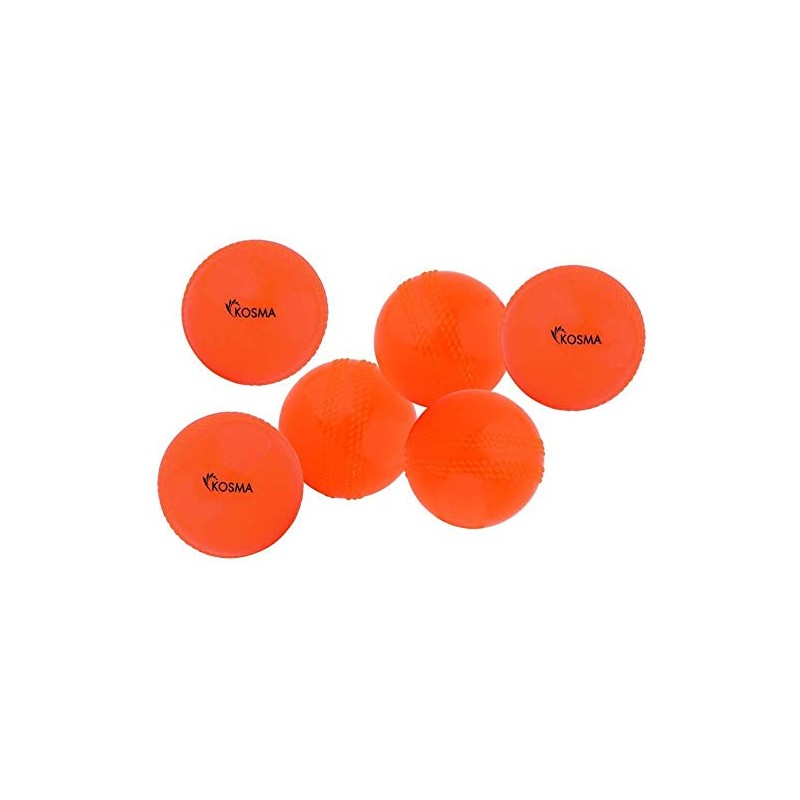 Kosma Pack of 6 Windball Cricket Ball | Indoor &