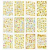 LANODO 12 Pcs Nail Stickers 3D Multiple Styles Sunflower DIY