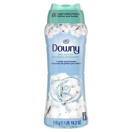 Downy Cool Cotton In-Wash Laundry Scent Booster Beads, 18.2 oz, laundry scent beads, Long-lasting Freshness
