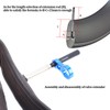 Yunir Tire Valve Extender, Portable Aluminum Alloy Flexible Tire Valve