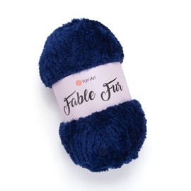 Yarnart Fable Fur Yarn (100gr), Soft Fur Yarn Chunky Fluffy Faux Fur Yarn Fuzzy Fur Yarn Eyelash Yarn for Crochet Knit Clothes Knitting Super Bulky Yarn (987)