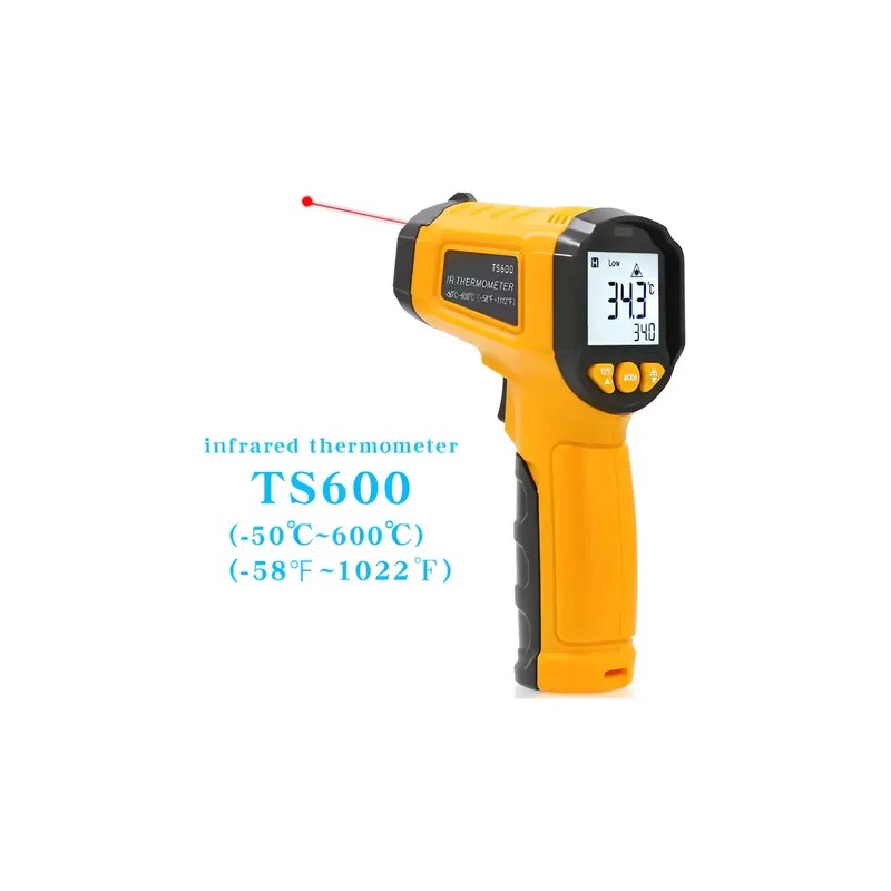 Termómetro Digital Industrial Infrarojo Laser. (-50 -600 C)