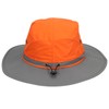 UPF50+ Fishing Hat with Reflective Strip Mesh Vents Adjustable Wide