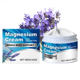 Magnesium Cream With Coconut Oil & Shea Butter - Magnesium Sleep Cream,Magne sium Sleep Lotion,Nighttime Magnesium Cr eam,Muscle Re/Lief,Whole Body Support,Fast Absorbing Body Lotion