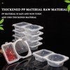 20 PCS Reusable Grab Go Snack Containers, Portable Clear Snack