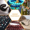 100 abalorio redondas de obsidiana de arcoíris de 6 mm,