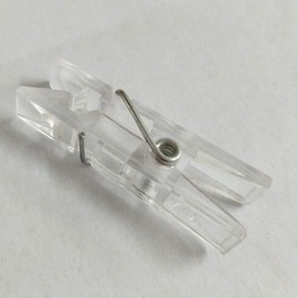 BESPORTBLE 50pcs Mini Transparent Plastic Clip Clothes Line Clips Photo Clips Photo Clips Craft Clip for String Fairy Lights Color Clear