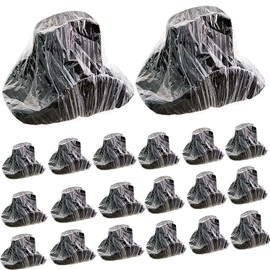 Lanxitown 20Pcs Cowboy Hat Cover Hat Protector Dust Cover Plastic Hat Waterproof Cover Cowboy Hat Rain Cover Keep from Dust (Polyethylen, Transparent)