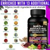 NAD+ Supplement with Resveratrol & Quercetin, Vegan, 120 Softgels, Supports