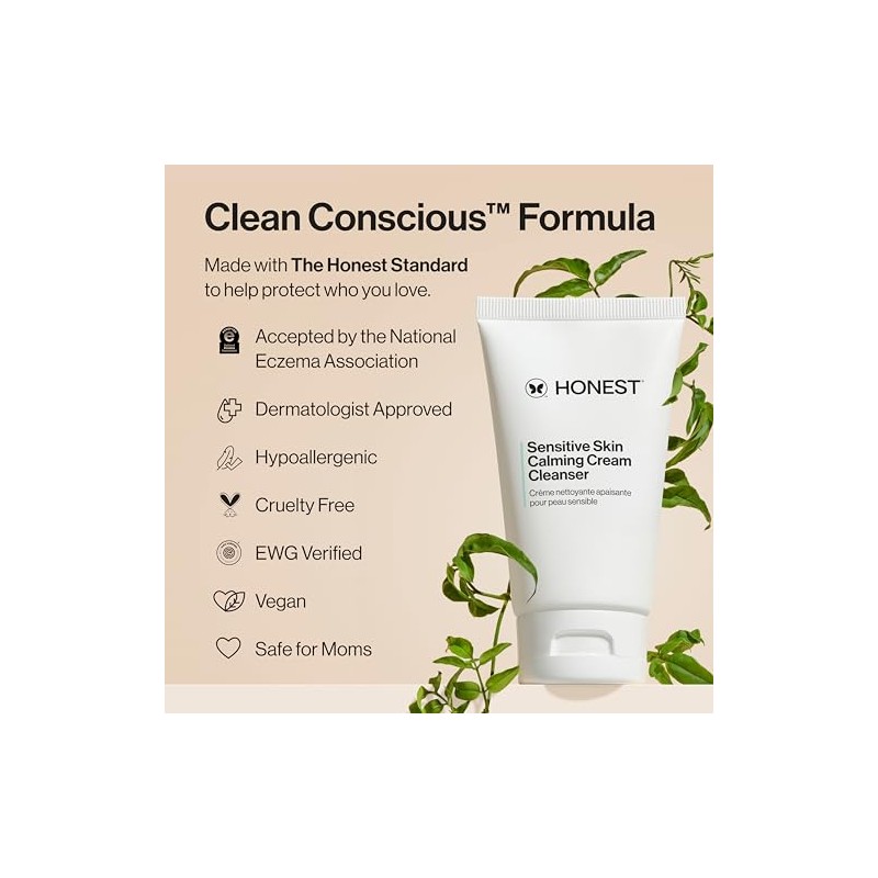 Honest Calm on Foaming Cream Cleanser Women Cleanser 4 oz