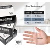 GENC BÉAUTY 100pcs Nitrile Gloves Disposable Gloves Food Safe Powder