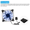 MECCANIXITY 3Pcs RGB Computer Case Fan 600-1200RPM 120mm 3-4 Pin