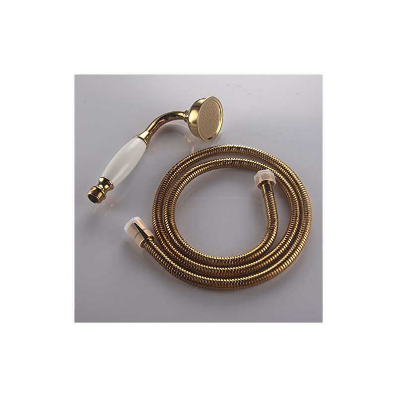 Skybath Shower Head Traditional Victorian Style Golden Handheld Shower Sprayer