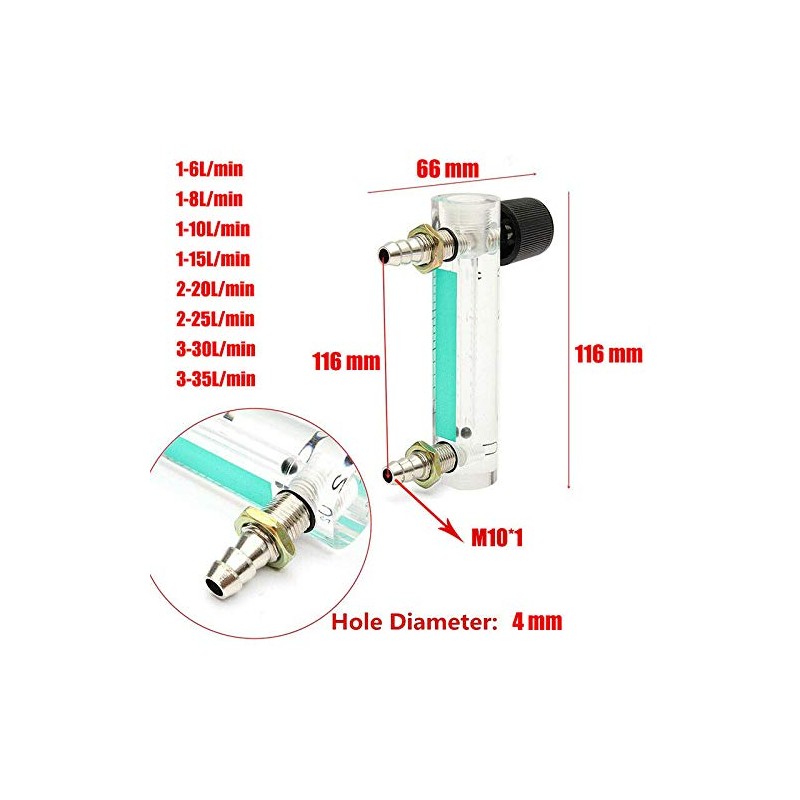 Vogueing Tool Flowmeter with Control Valve YB-4M Air Flow Meter