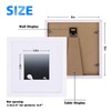 Egofine 8x8 Picture Frames 4 PCS - Made of Solid
