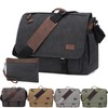 Nerlion Messenger Bag for Men 17-17.3 Inch Laptop Bag Canvas