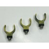 TMC 3 x Hard Camo Plastic horseshoe Rod butt rests.