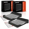 A-Premium - Filtro de aire de cabina de 2 piezas