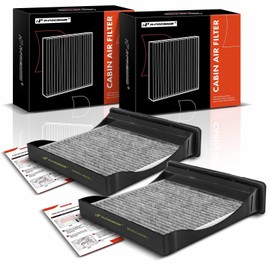 A-Premium - Filtro de aire de cabina de 2 piezas con carbón activado compatible con el modelo Subaru - Crosstrek 2016-2017, Forester 2009-2018, Impreza 2008-2016, WRX 2012-2021, XV Crosstrek 2013-2015