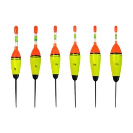 ZHYUAN 6 Stück Angeln Schwimmt Set,Angeln Bobber Float,Posen Angeln Schwimmer,Leuchtend Angeln Schwimmt Posen Set,Leuchtender Angelschwimmer,Schaumstoff Angelposen,Angelposen Eva-Schaumstoff