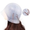 2pcs Punched Hole Silicone Highlight Hair, Reusable Hair Dye Cap