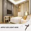 10 Pack 39.37"(Total 32.8 Ft) Ceiling Crown Molding with LED