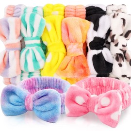 YOOVR 8pcs Spa Headband, Mothers Day Gifts Bulk, Stocking Stuffers for Teen Girls Women, Skincare Makeup Face Wash Headband, Hair Accessories for Girls, Party Favors for Adult, Easter Baskets Stuffers