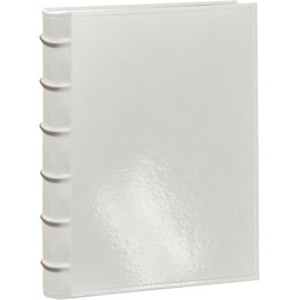 Pioneer Photo Albums Sewn Bonded Leather Cover Photo Album 300 Pockets Hold 4x6 Photos, White