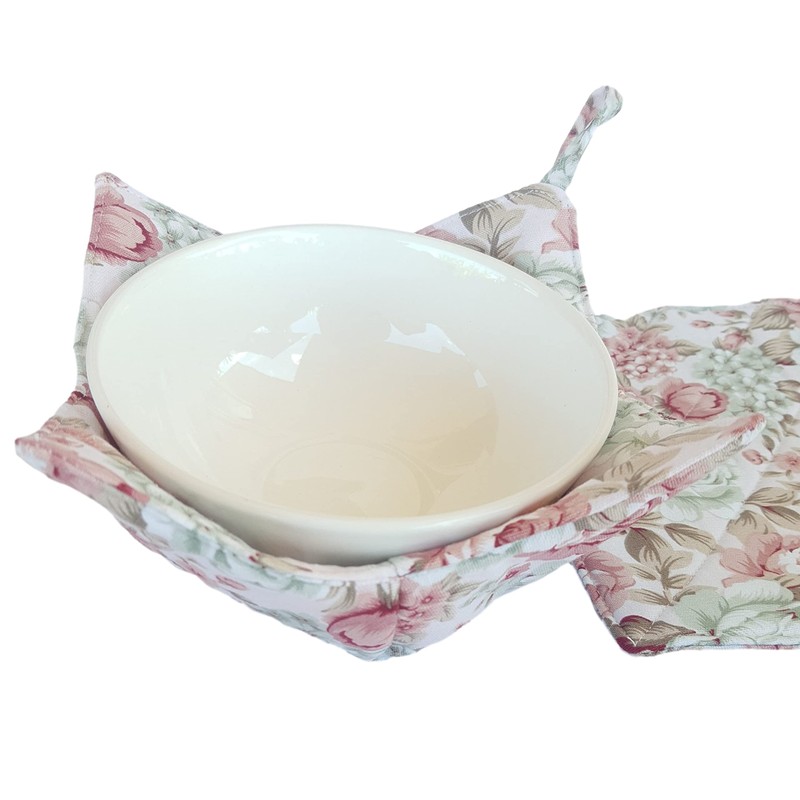CUSHYSTORE 2X Bowl Cozy Pot Holder Canvas Holders Heat and