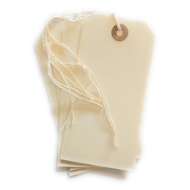 ARTH Manila Strung Tags Luggage Labels White Size 120X60MM Pack of 250