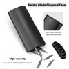 2Pcs Black Disposal Containers for Snap-Off Utility Knife 9mm Blade,