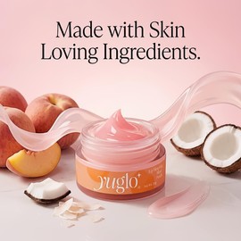 YUGLO Mascarilla para dormir de labios hidratante y colágeno Tratamiento para restaurar, hidratar y rellenar labios secos y agrietados, melocotón