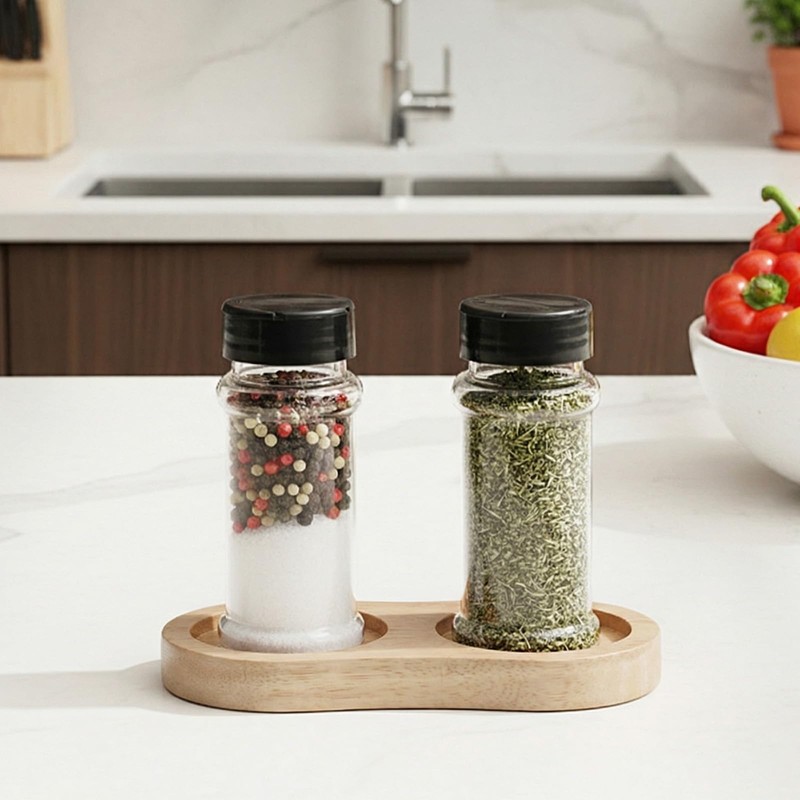 Salt and Pepper Grinder Mill Tray, Salt and Pepper Holder,