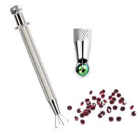 Prong Holder Professional Holder Pick-up Tool Stainless Steel 4 Prongs Claw Tweezers Parts Beads Prong Tweezer Catcher Grabber Jewelry Making Jeweler