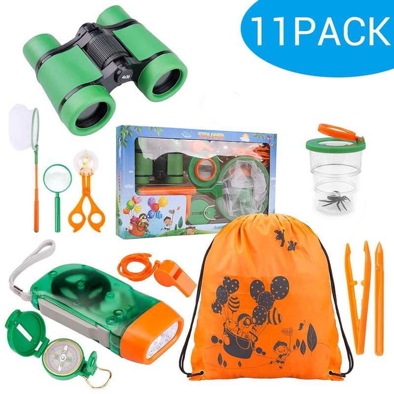 11pcs Children Outdoor Explorer Kit Outdoor Adventure Insect Capture Kids