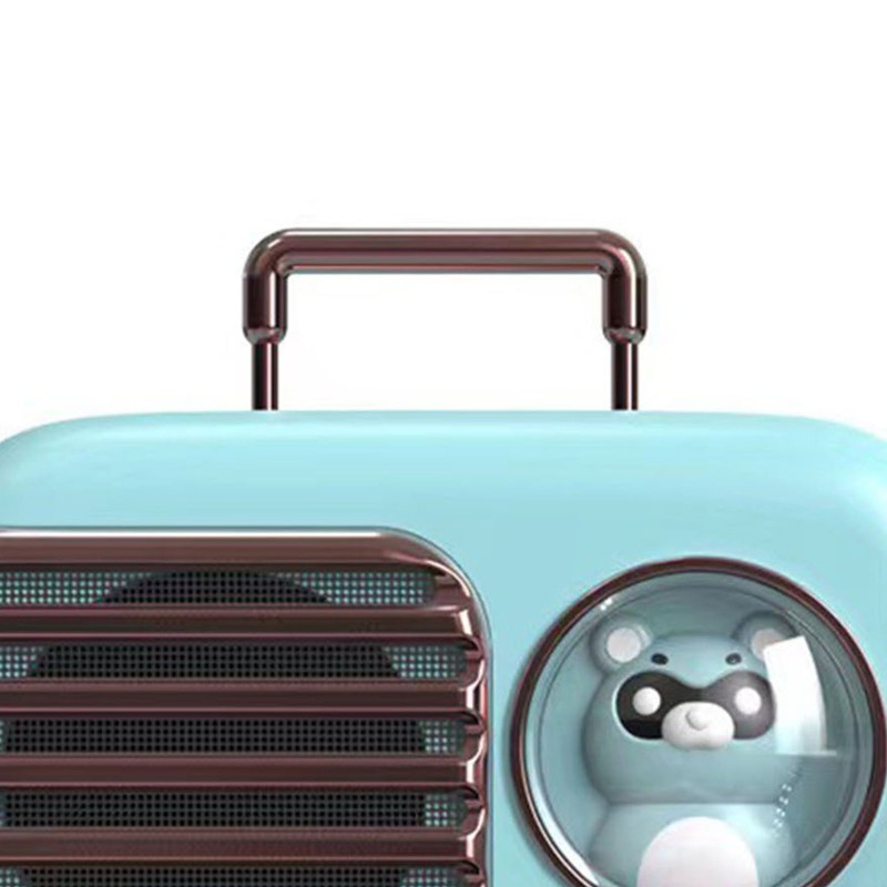 Cute Retro Bluetooth Speaker Mini Luggage Mini Speaker Creative Vintage