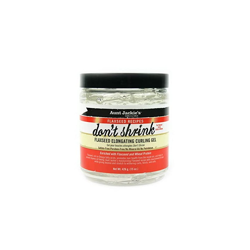 Aunt Jackie's Curls & Coils don't shrink Flaxseed Elongating Curling