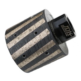 JDK 2 Inch Diamond Drum Wheel Resin Filled Zero Tolerance for Grinding Granite Marble Engineering Stones Concrete Sink Hole with 5/8’’-11 Thread (2 Inch,Resin Filled)