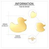 URONE Duck Stud Earrings 925 Sterling Silver Yellow Duck Earrings