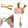 Pendant Clasps,50pcs Jewelry Making Supplies Pinch Clasp Bail Clip for