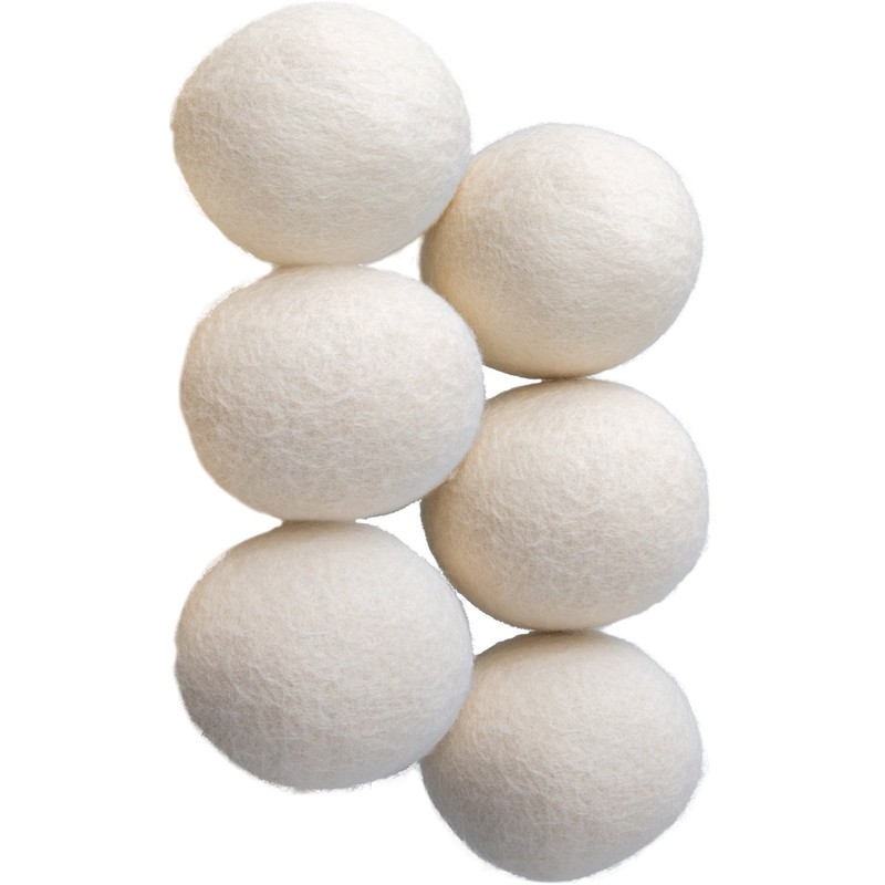 OxGord Chemical-Free Anti-Static Wool Dryer Balls for Laundry - Organic