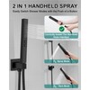 GBBNE Shower Faucet Set 8-Inch Rain Shower System Matte Black